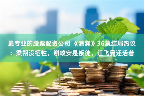最专业的股票配资公司 《潜渊》36集结局热议：梁朔没牺牲，谢峻安是叛徒，江飞曼还活着